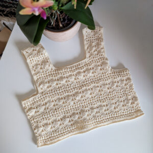 Kreemikas beach cover up crop-top