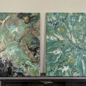 Valamistehnikas seinamaalide komplekt 30x30